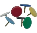 Q-CONNECT punaises, geassorteerde kleuren, doosje van 120 stuks