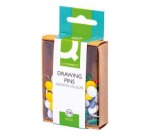 Q-CONNECT punaises, geassorteerde kleuren, doosje van 120 stuks