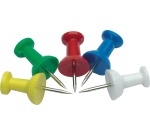 Q-CONNECT push pins, box of 25 pieces, assorted colors