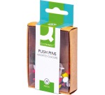Q-CONNECT push pins, box of 25 pieces, assorted colors