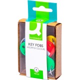 En_llavero portaetiquetas q-connect caja de 6 unidades colores surtidos
