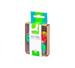 Q-CONNECT porte-clés, paquet de 6 pièces, couleurs assorties