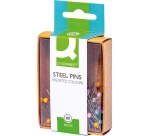 Q-CONNECT broches 3 x 30 mm nickelées boîte de 80 pièces
