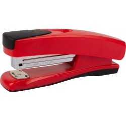 Q-CONNECT nietmachine half strip, 20 blad, kunststof, rood