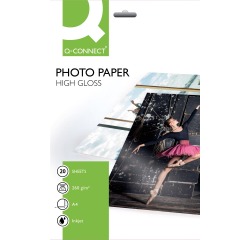 EN_Papel q-connect foto glossy kf02163 din a4 alta calidad digital photo -para ink-jet bolsa de 20 hojas de 260 gr