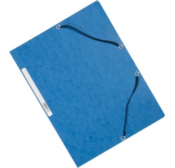 De_carpeta q-connect gomas kf02167 carton simil-prespan solapas 320x243 mm azul