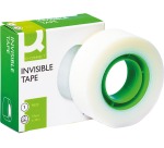 Cinta adhesiva q-connect invisible 33m x 19mm