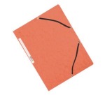 Q-CONNECT farde à rabats, A4, 3 rabats et élastiques, carton, rouge