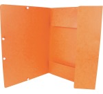 Q-CONNECT elastomap, A4, 3 kleppen en elastieken, karton, oranje