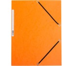 Q-CONNECT elastomap, A4, 3 kleppen en elastieken, karton, oranje