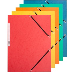 DE_Carpeta q-connect gomas kf02174 carton simil-prespan solapas 320x243 mm surtidas roja-amarilla-azul-verde-naran