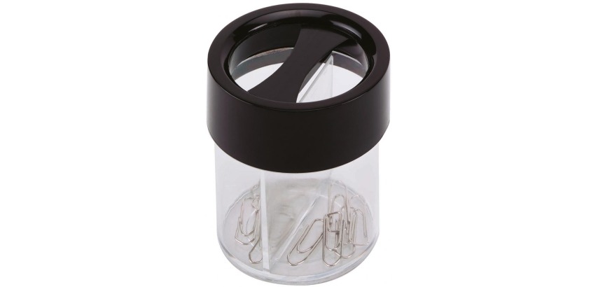 Q-CONNECT paperclip dispenser, round