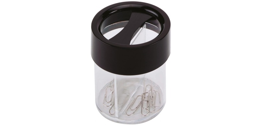 Q-CONNECT paperclip dispenser, round