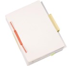 Q-CONNECT relieur D-clip, boîte de 100 pièces, rouge