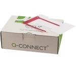 Q-CONNECT relieur D-clip, boîte de 100 pièces, rouge