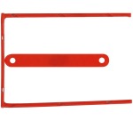Q-CONNECT relieur D-clip, boîte de 100 pièces, rouge