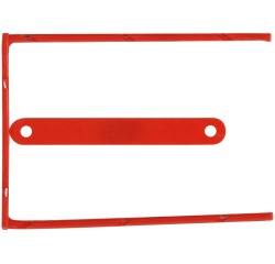 Q-CONNECT relieur D-clip, boîte de 100 pièces, rouge