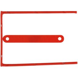 Q-CONNECT relieur D-clip, boîte de 100 pièces, rouge