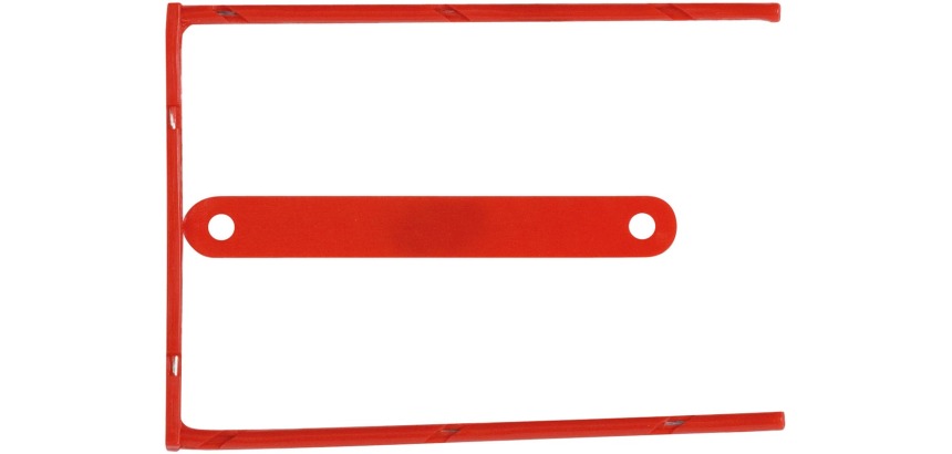 Q-CONNECT relieur D-clip, boîte de 100 pièces, rouge