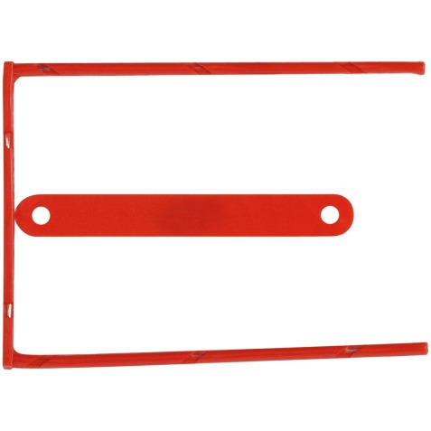 Q-CONNECT relieur D-clip, boîte de 100 pièces, rouge