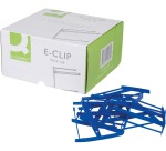 Q-CONNECT relieur E-clip, boîte de 100 pièces, bleu