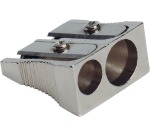 Q-CONNECT taille-crayon, 2 trous, en métal