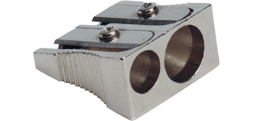Q-CONNECT Anspitzer, 2 Löcher, aus Metall