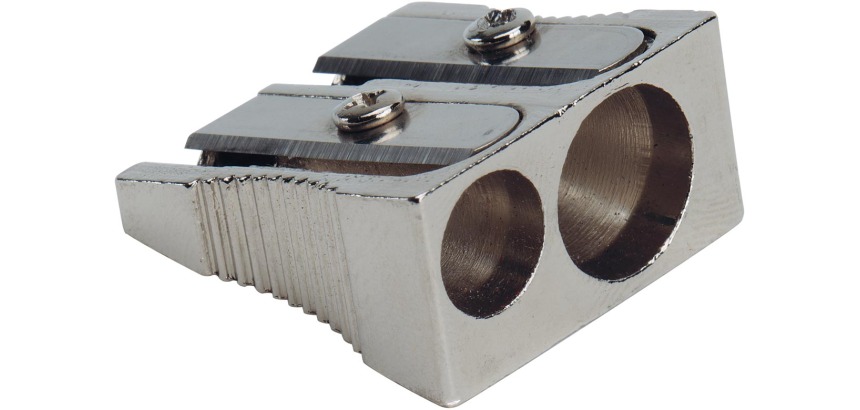 Q-CONNECT taille-crayon, 2 trous, en métal