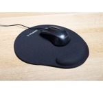 Q-CONNECT gel mouse pad with wrist rest, gray