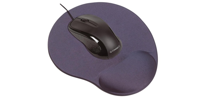 Q-CONNECT tapis souris gel avec repose-poignet, gris