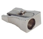 Q-CONNECT potloodslijper, 1 gaats, uit metaal