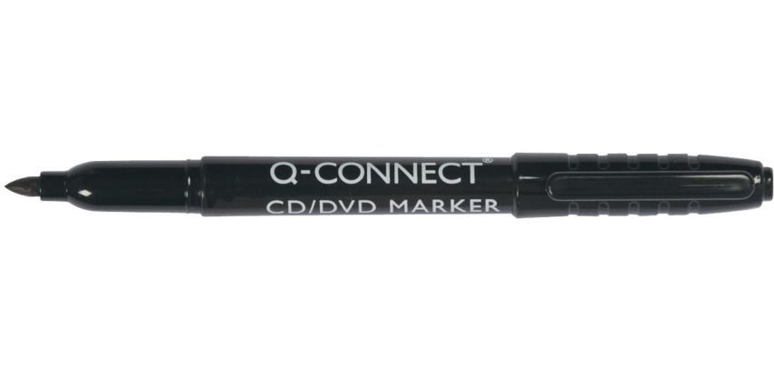 Q-CONNECT CD-DVD marker, fijn, zwart