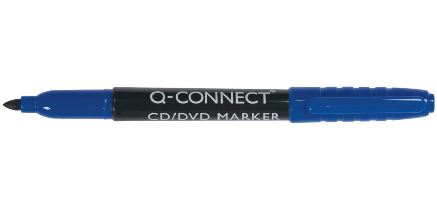 Q-CONNECT marker for CD-DVD, fine, blue
