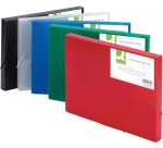 Q-CONNECT filing box, elastic closure, A4, spine 25 mm, red