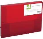 Q-CONNECT filing box, elastic closure, A4, spine 25 mm, red