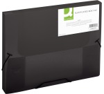 Q-CONNECT filing box, elastic closure, A4, 25 mm spine, black