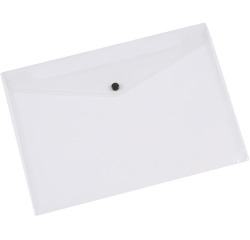 Q-CONNECT documentenmap, A3, transparante PP, drukknopsluiting