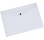 Q-CONNECT document pouch, A5, transparent PP, snap closure