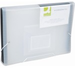 Q-CONNECT sorter, A4, transparent PP, with 13 compartments, elastic closure, transparent