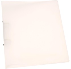 Q-CONNECT ringmap, PP, 2 ringen, 25 mm, transparant