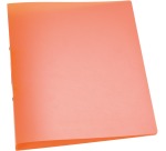 Q-CONNECT classeur à anneaux, PP, 2 anneaux, 25 mm,  orange transparent