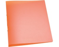 Q-CONNECT classeur à anneaux, PP, 2 anneaux, 25 mm,  orange transparent