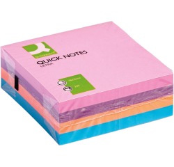 EN_Bloc de notas adhesivas quita y pon q-connect con 320 hojas 76x76mm