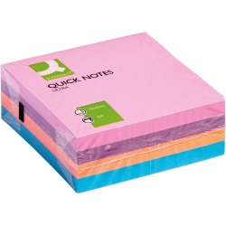 EN_Bloc de notas adhesivas quita y pon q-connect con 320 hojas 76x76mm