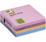 Q-CONNECT Quick Notes, 76 x 76 mm sheets, 320 sheets, assorted colors