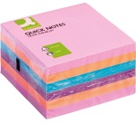 Q-CONNECT Quick Notes, ft 76 x 76 mm, 80 vel, pak van 6 blokken in 4 verschillende kleuren