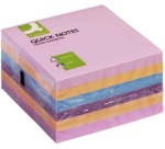 Q-CONNECT Quick Notes, ft 76 x 76 mm, 80 vel, pak van 6 blokken in 4 verschillende kleuren