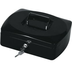 Q-CONNECT coffret à monnaie, 255 x 200 x 85 mm, noir