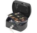 Q-CONNECT coffret à monnaie, 155 x 120 x 75 mm, noir