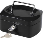 Q-CONNECT coffret à monnaie, 155 x 120 x 75 mm, noir